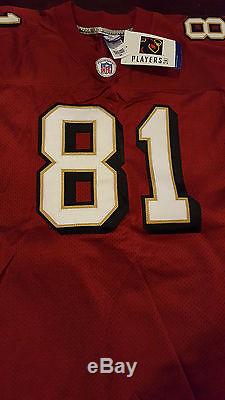 Terrell Owens #81 Authentic Reebok San Francisco 49ers Red Jersey Mens Size 50