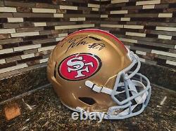 Talanoa Hufanga Autographed San Francisco 49ers Flash Full Size Helmet Beckett
