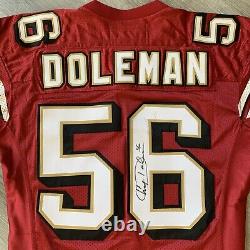 Team Issue Chris Doleman 1996 San Francisco 49ers Jersey 50 Reebok Autographed