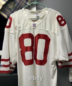 Team Issue VTG RUSSELL JERRY RICE JERSEY NFL SAN FRANCISCO 49ERS SZ 44 RARE