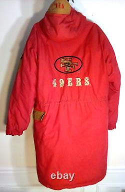 Team NFL San Francisco 49ers Triple Fat Goose Coat Size Large