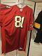 Terrell Owens San Francisco 49ers Reebok Home Red Jersey Signed Size 60