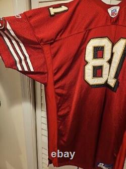 Terrell Owens San Francisco 49ers Reebok Home Red Jersey Signed Size 60