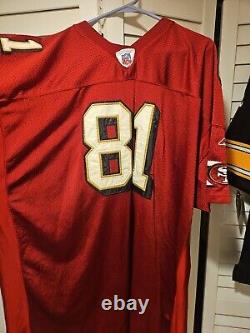 Terrell Owens San Francisco 49ers Reebok Home Red Jersey Signed Size 60