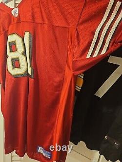 Terrell Owens San Francisco 49ers Reebok Home Red Jersey Signed Size 60