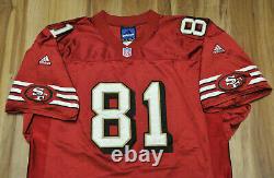 Terrell Owens T. O. San Francisco 49ers Jersey Red Adidas Authentic Sewn 52 2xl