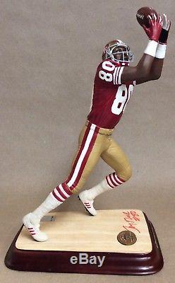 The Danbury Mint NFL San Francisco 49ers Jerry Rice All Star Figurine Signed