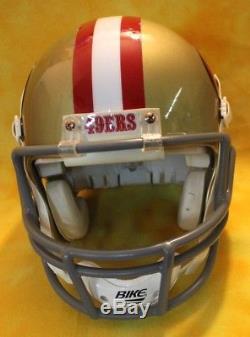 Throwback San Francisco 49ers Custom Football helmet Schutt Air med. Jerry Rice