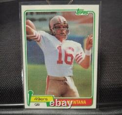 Topps 1981 Joe Montana Rookie Card #216 San Francisco 49ers RC Football (2-2)