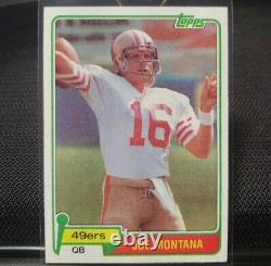 Topps 1981 Joe Montana Rookie Card #216 San Francisco 49ers RC Football (3-4)