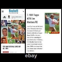 Topps 1981 Joe Montana Rookie Card #216 San Francisco 49ers RC Football (3-4)