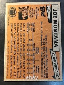 Topps San Francisco 49ers 1981 Joe Montana #216 Rookie Card