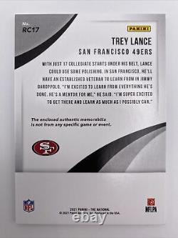 Trey Lance 1/1 2021 The National NSCC Panini Silver Promo Prime Patch RC 49ers