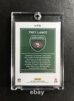 Trey Lance 2021 Donruss Downtown Rookie Card DT-35 San Francisco 49ers Case Hit
