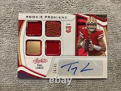 Trey Lance 2021 Panini Absolute Rookie Premiere RPA RC Rookie Auto /49