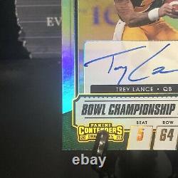 Trey Lance On-Card Auto 03/10 Bowl Championship Ticket 2021 Contenders Draft