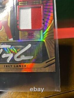 Trey Lance RPA FOTL Gold Standard 2 Color X2 #d/22 Rookie SP SSP auto 49ers