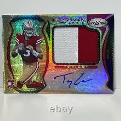 Trey Lance Rookie Patch Auto 129/149 SSP RPA 49ers 2021 Certified