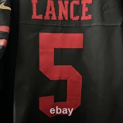 Trey Lance San Francisco 49ers Nike Vapor Elite Black Color Rush Jersey Sz 60