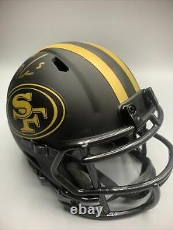 Trey Lance signed San Francisco 49ers Eclipse Mini Helmet With Beckett COA