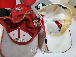 Ultimate Niners Fan Lot of 11 San Francisco 49ers Hats Many RARE Some Vintage