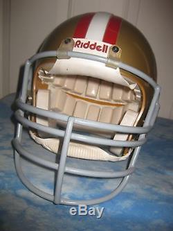 Vintage 1980's, 49'ers Roger Craig, Authentic Riddell Wd1 Football Helmet