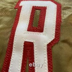 VINTAGE 80s SAN FRANCISCO SF 49ERS STAHL-URBAN GOLD SATIN JACKET SIZE SMALL NFL