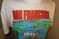 VINTAGE 90'S SAN FRANCISCO 49ERS CITY T-SHIRT NWOT NOS SIZE Large MADE IN USA