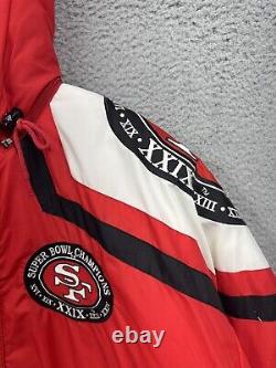 VINTAGE APEX ONE PRO LINE SAN FRANCISCO 49ers SHARK TOOTH JACKET IN SIZE L