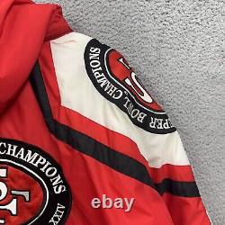 VINTAGE APEX ONE PRO LINE SAN FRANCISCO 49ers SHARK TOOTH JACKET IN SIZE L