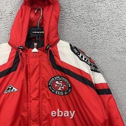 VINTAGE APEX ONE PRO LINE SAN FRANCISCO 49ers SHARK TOOTH JACKET IN SIZE L