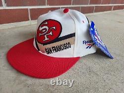 VINTAGE REEBOK PRO LINE NFL SAN FRANCISCO 49ERS ARCH SNAPBACK HAT CAP 90s NWT