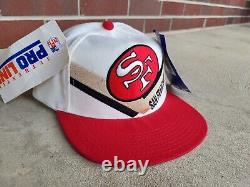 VINTAGE REEBOK PRO LINE NFL SAN FRANCISCO 49ERS ARCH SNAPBACK HAT CAP 90s NWT