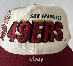 VINTAGE San Francisco 49ers 90s Era NFL Pro Line Cap Shadow SnapBack Very Rare