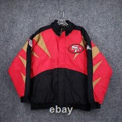 VINTAGE San Francisco 49ers Jacket Men M Red NFL Pro Line Apex One Sharktooth