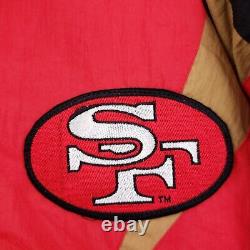 VINTAGE San Francisco 49ers Jacket Men M Red NFL Pro Line Apex One Sharktooth