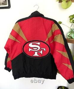 VINTAGE San Francisco 49ers Jacket NFL Pro Line Apex One Sharktooth Football