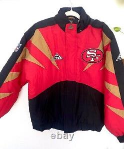 VINTAGE San Francisco 49ers Jacket NFL Pro Line Apex One Sharktooth Football