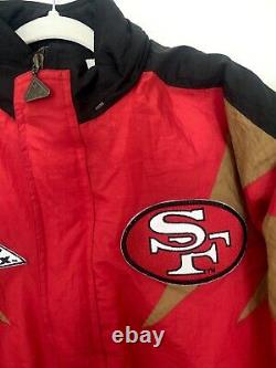 VINTAGE San Francisco 49ers Jacket NFL Pro Line Apex One Sharktooth Football