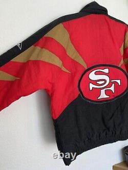 VINTAGE San Francisco 49ers Jacket NFL Pro Line Apex One Sharktooth Football