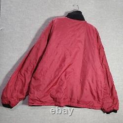 VINTAGE San Francisco 49ers Men Jacket Large Red Reversible Pro Player READ