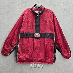 VINTAGE San Francisco 49ers Men Jacket XL Starter Pro Line 90s Pullover READ