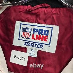 VINTAGE San Francisco 49ers Men Jacket XL Starter Pro Line 90s Pullover READ