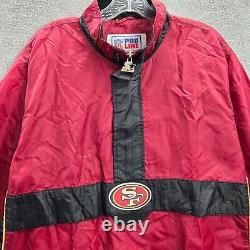 VINTAGE San Francisco 49ers Men Jacket XL Starter Pro Line 90s Pullover READ