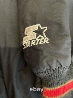 VINTAGE Starter Jacket Mens L Zip UP San Francisco 49ers -RARE STARTER