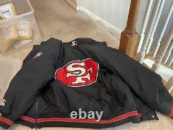 VINTAGE Starter Jacket Mens L Zip UP San Francisco 49ers -RARE STARTER