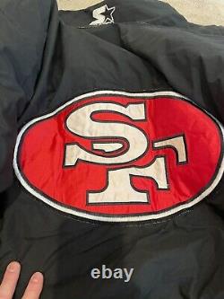 VINTAGE Starter Jacket Mens L Zip UP San Francisco 49ers -RARE STARTER