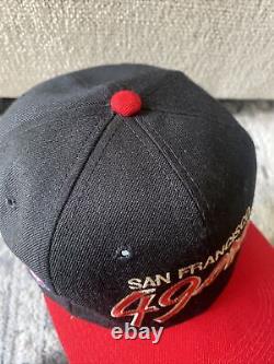 VTG 1990s Sports Specialties San Francisco 49ers DL Script Snapback Hat 2-Toned