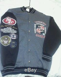 Vtg 80s San Francisco 49ers Varsity Logo Starter Jacket Sports Specialties