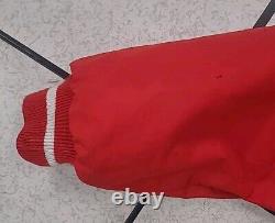 VTG 90s NFL SAN FRANCISCO 49ERS PUFFER JACKET HOODIE STARTER RED SIZE L